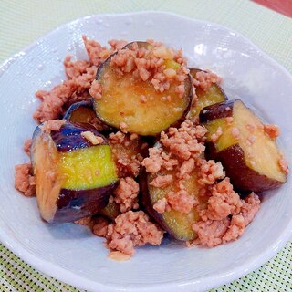 茄子とひき肉炒め